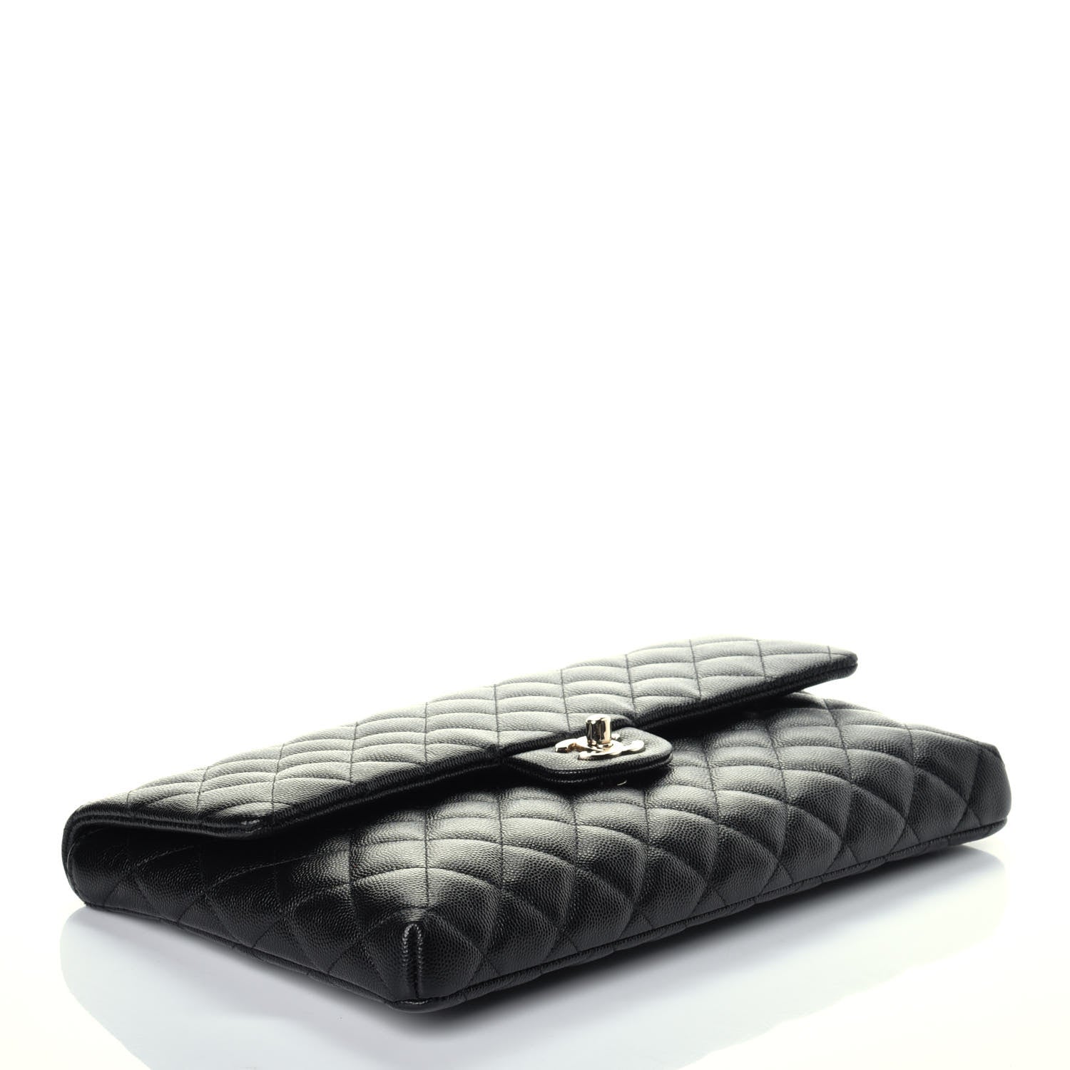 Chanel Caviar Quilted Flap Clutch Black 4 of 10
