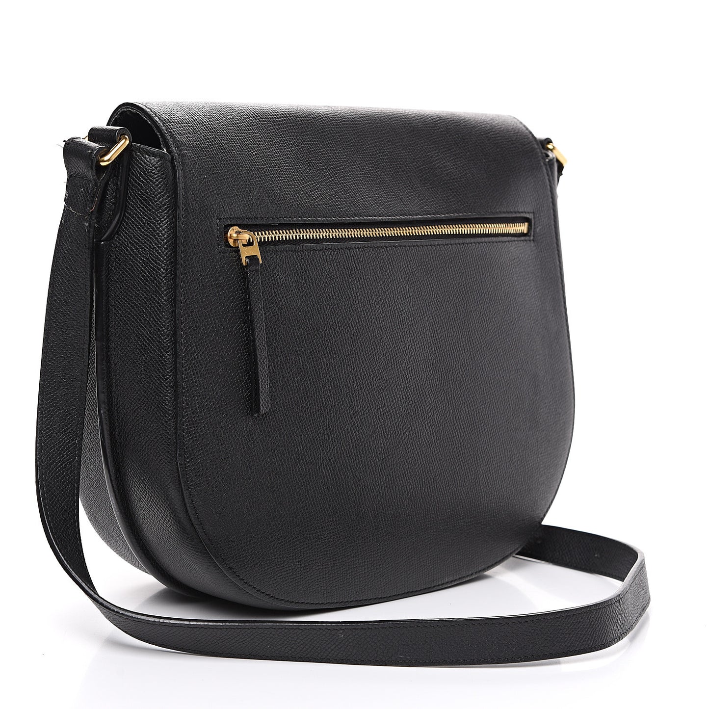 Grained Calfskin Medium Trotteur Black