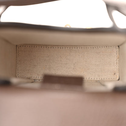 Gucci Monogram Jumbo GG Textured Dollar Calfskin Mini Horsebit 1955 Crossbody Bag Camel Ebony New Acero 5 of 12