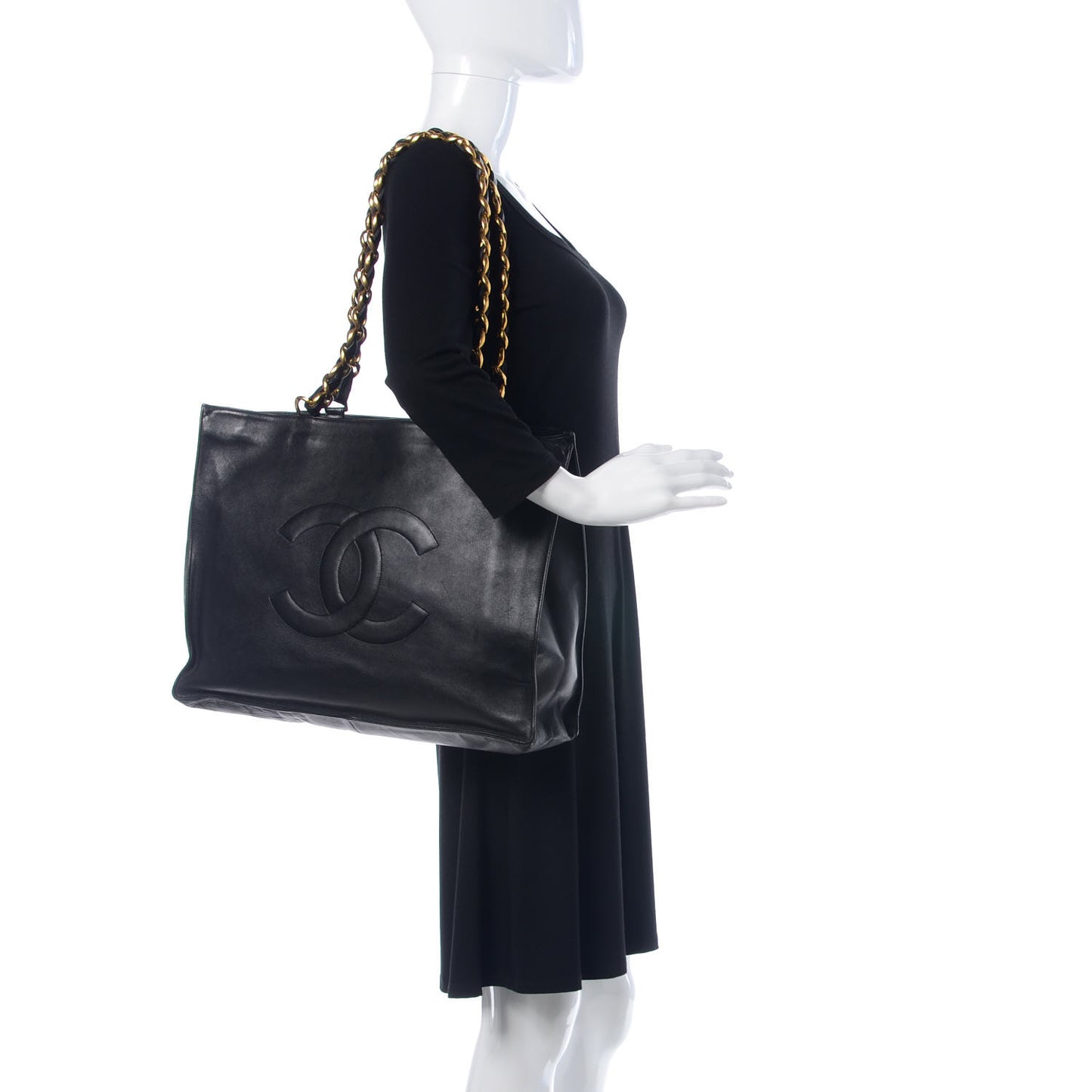 Lambskin CC Tote Black