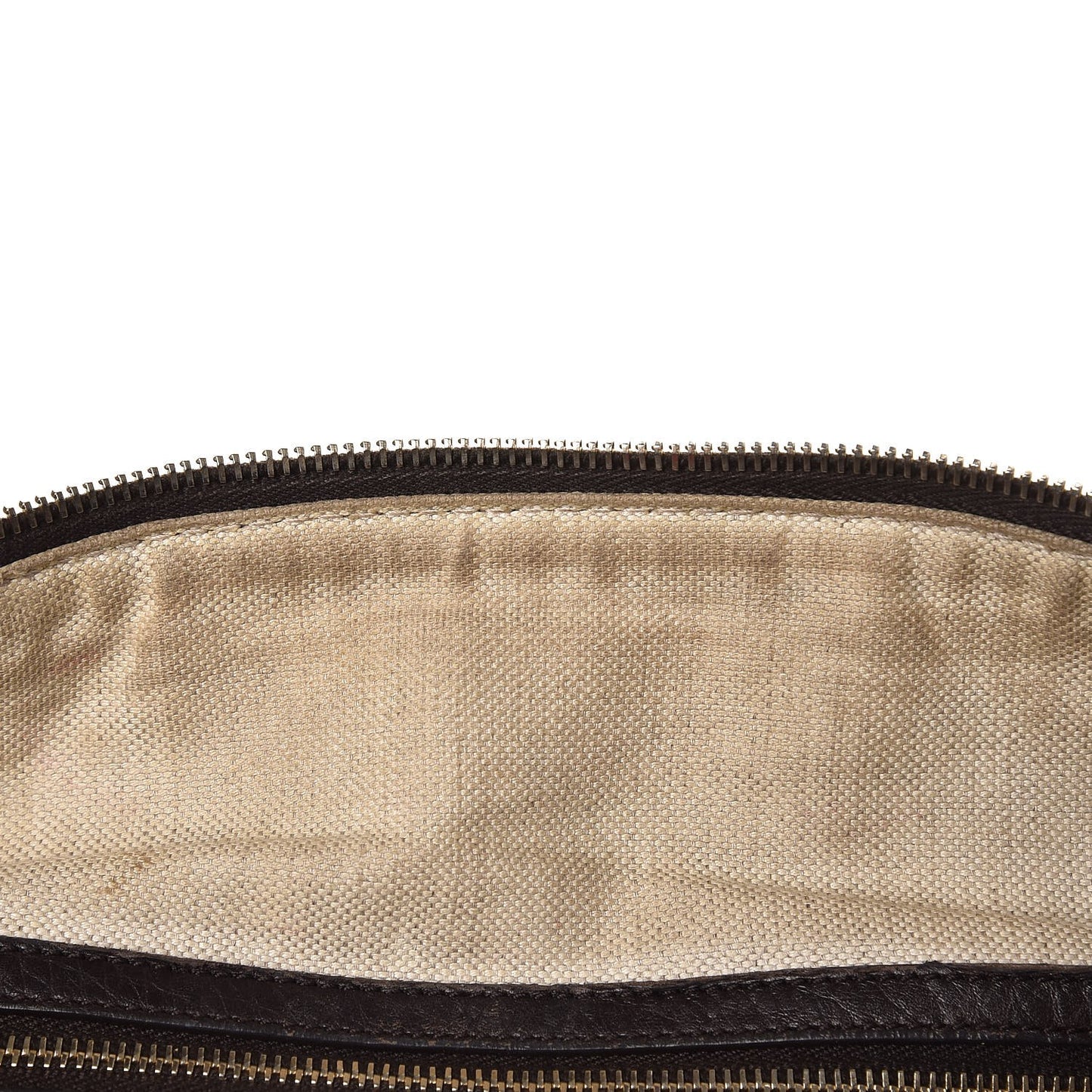 Calfskin Vintage Web Medium Boston Dark Brown