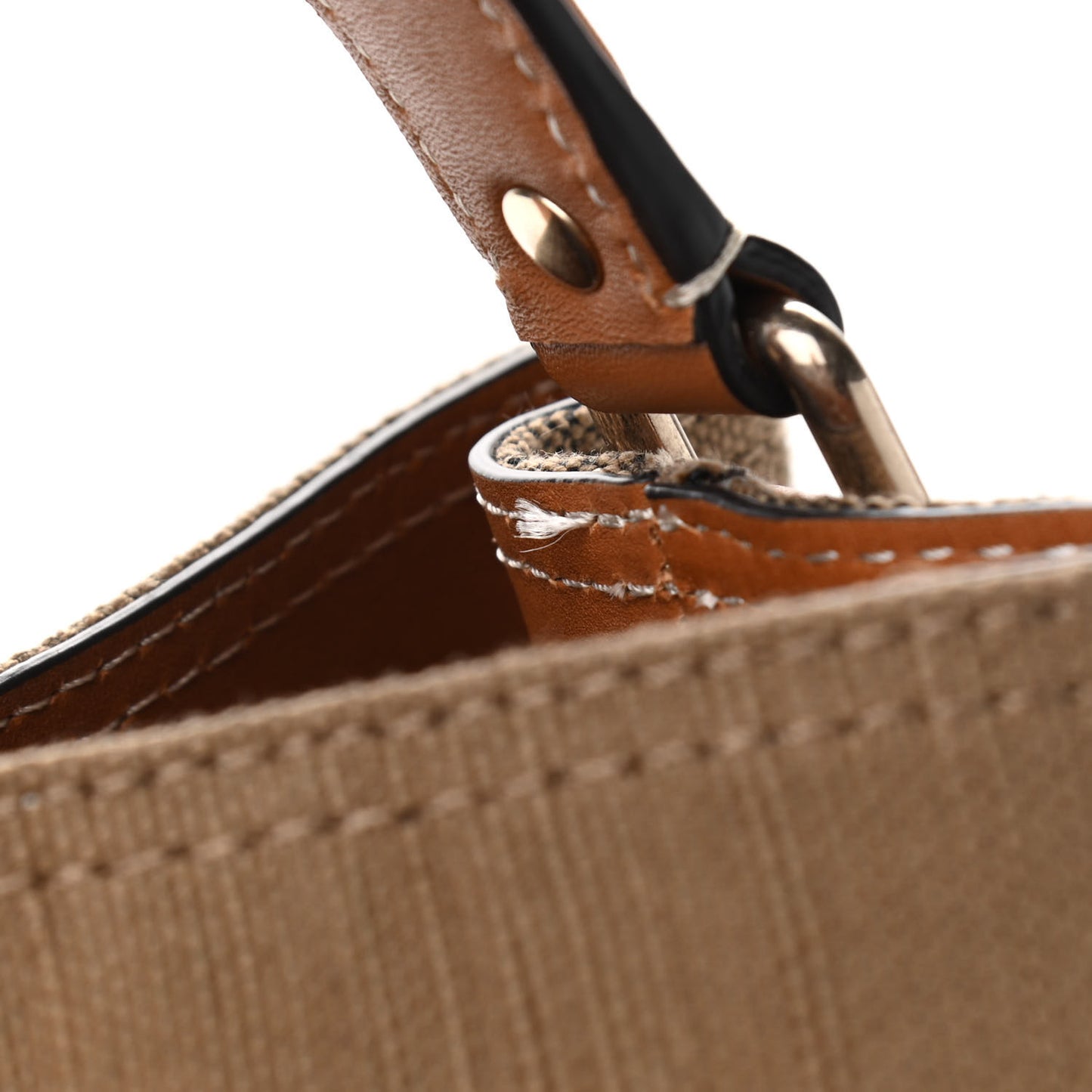 Canvas Mega Check Medium Ashby Hobo Saddle Brown