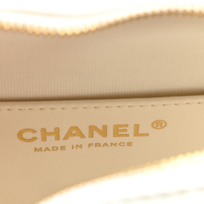 Chanel Lambskin Quilted CC In Love Heart Bag White 6 of 11