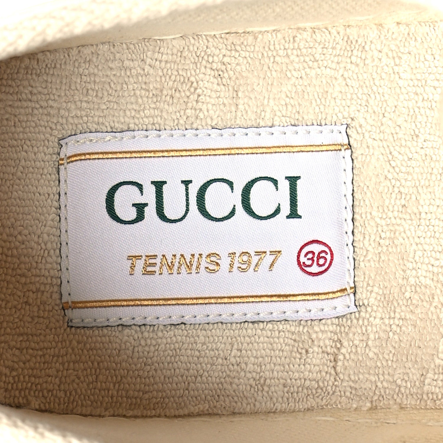 Gucci GG Monogram Womens 1977 Tennis Platform 52mm Sneakers 36 Great White Mystic White 6 of 6