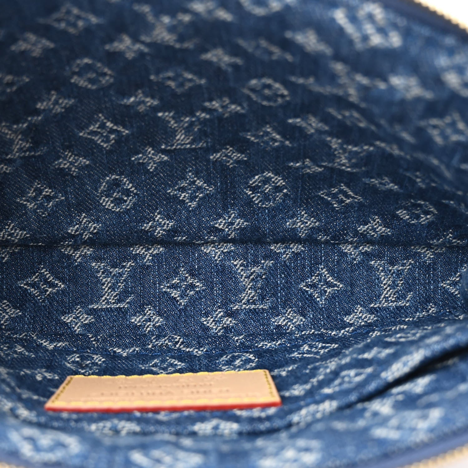 Louis Vuitton LV X TM Monogram Denim Cerises Pochette Accessories Blue 5 of 9