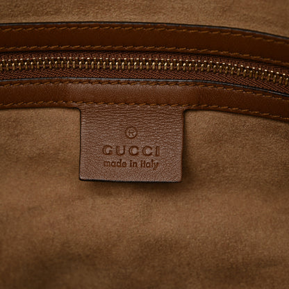 Gucci GG Supreme Monogram Large Linea A Hobo Light Brown 6 of 10