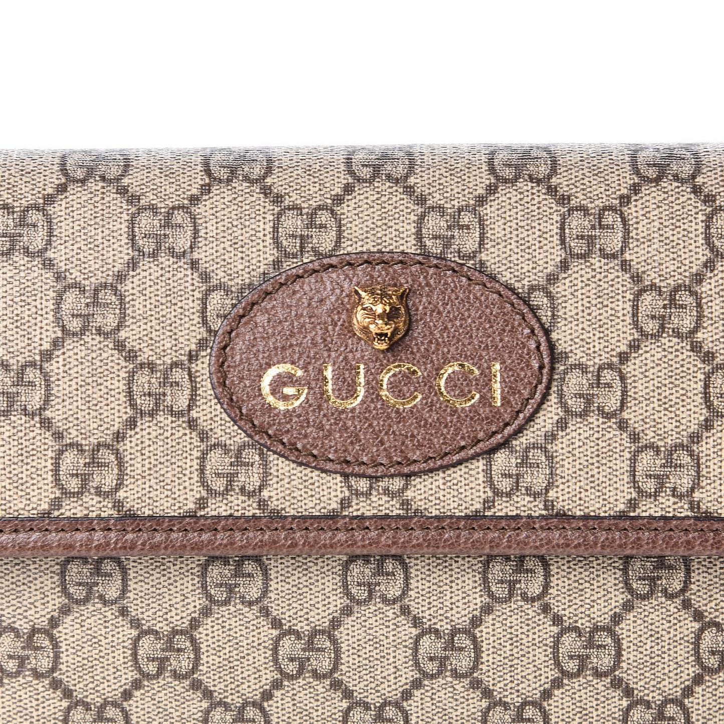 GG Supreme Monogram Neo Vintage Web Belt Bag Brown