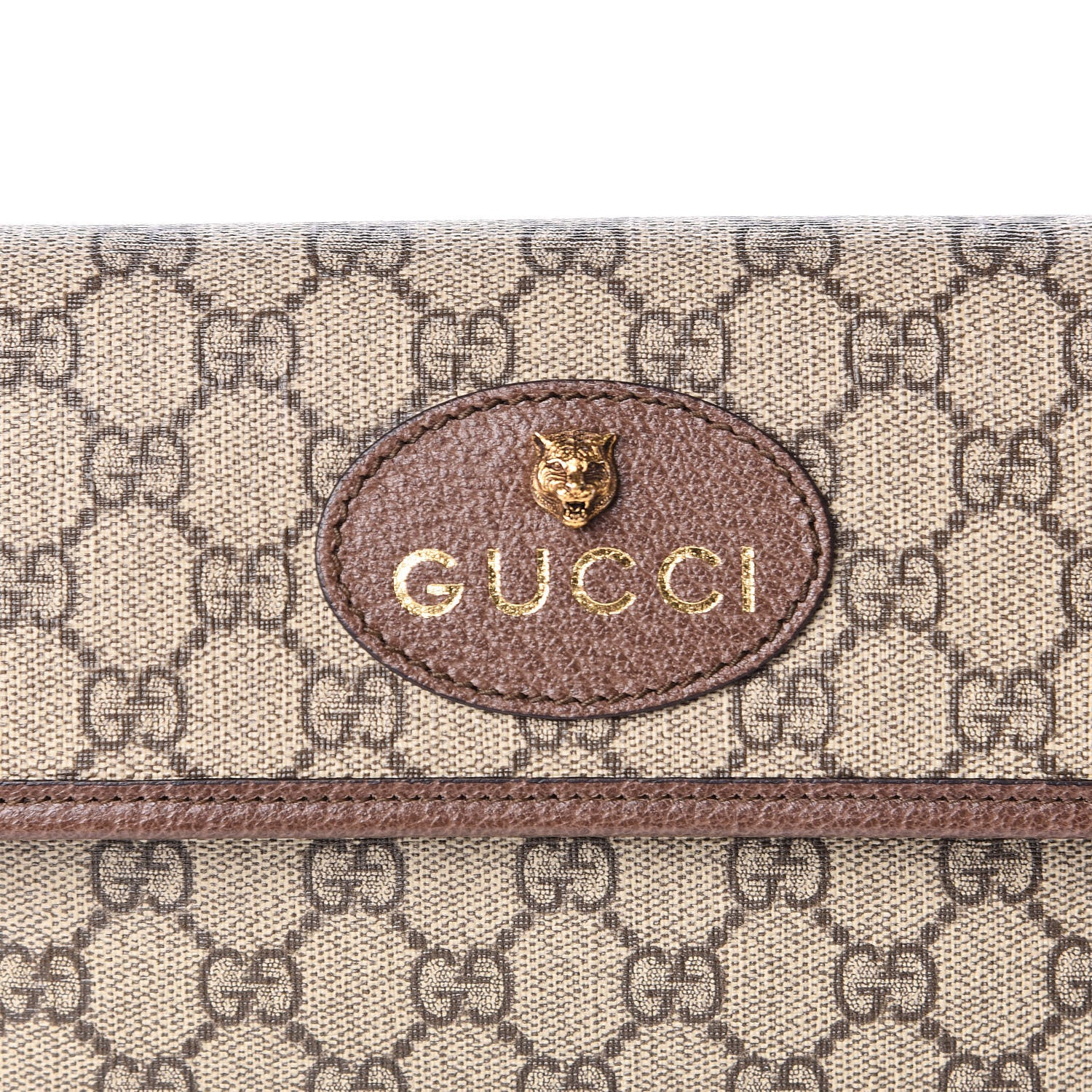 Gucci GG Supreme Monogram Neo Vintage Web Belt Bag Brown 10 of 11
