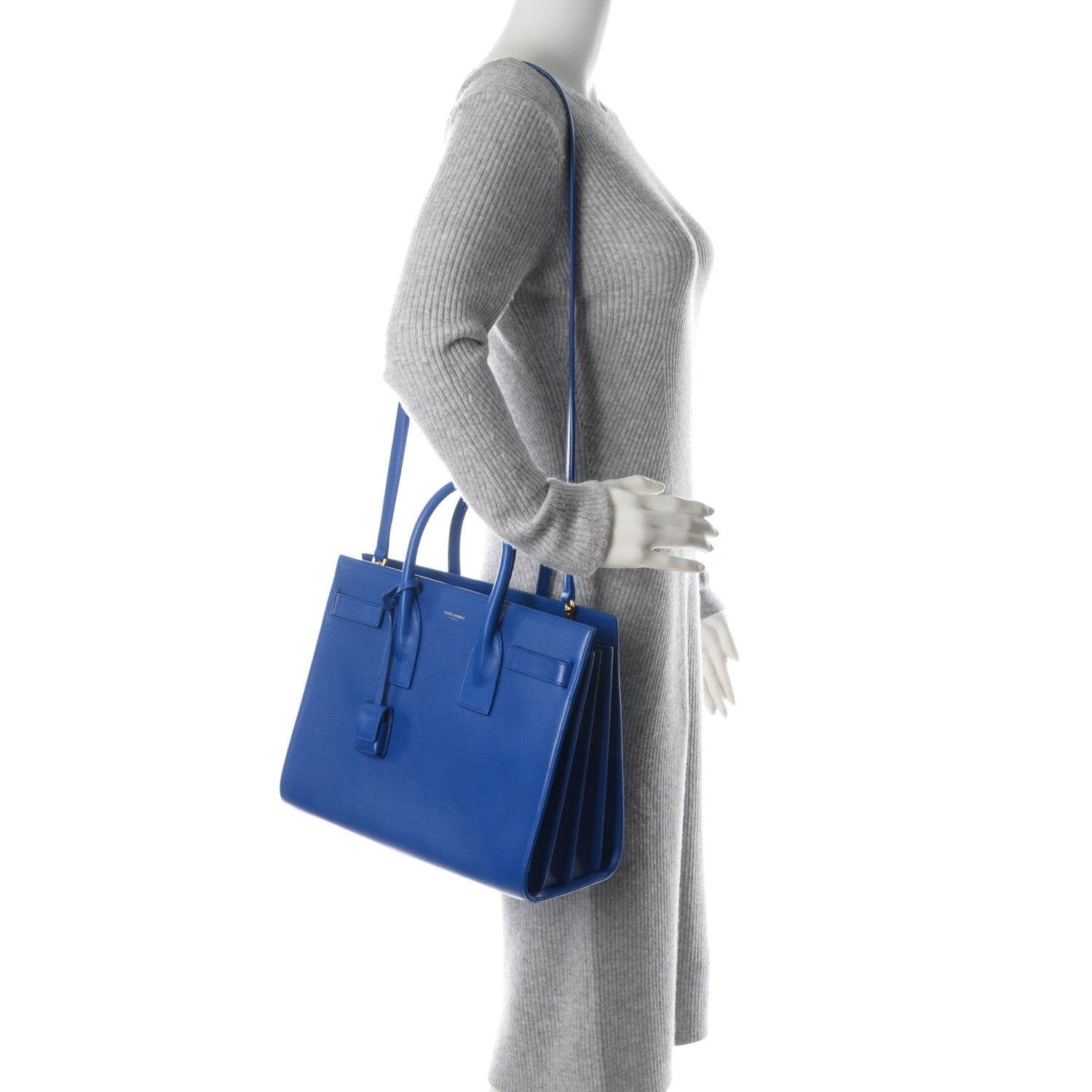 Saint Laurent Calfskin Small Sac De Jour Outremer 2 of 7
