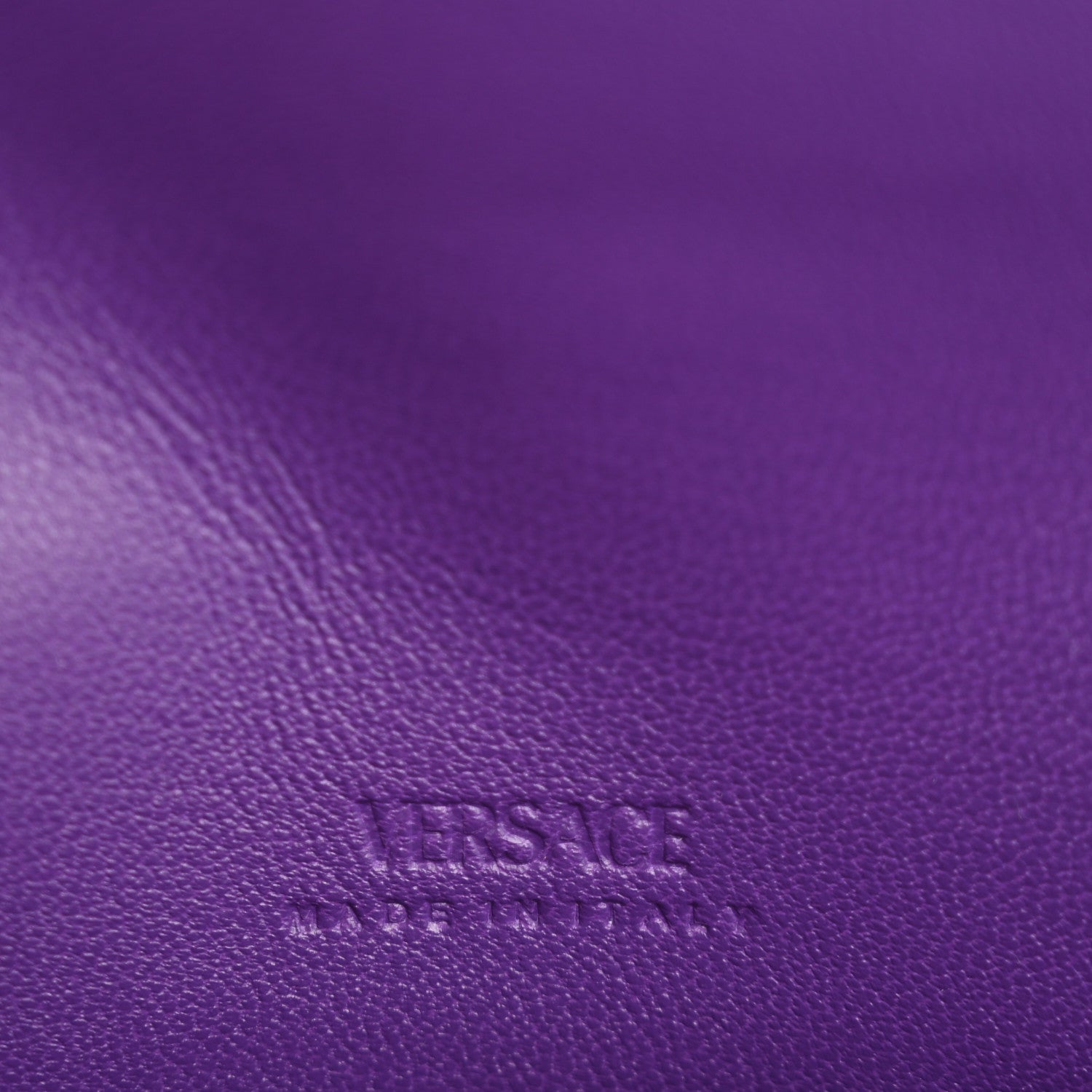 Versace Calfskin Greca Goddess Wallet On Chain Dark Orchid 6 of 12