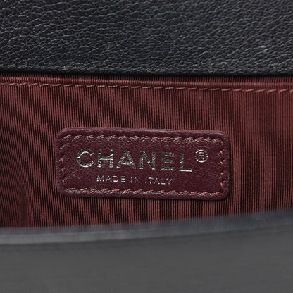 Chanel Goatskin Quilted Patent Medium Duo Boy Flap Black 6 of 13