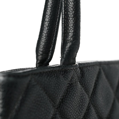 Chanel Caviar Quilted Medallion Tote Black 11 of 12