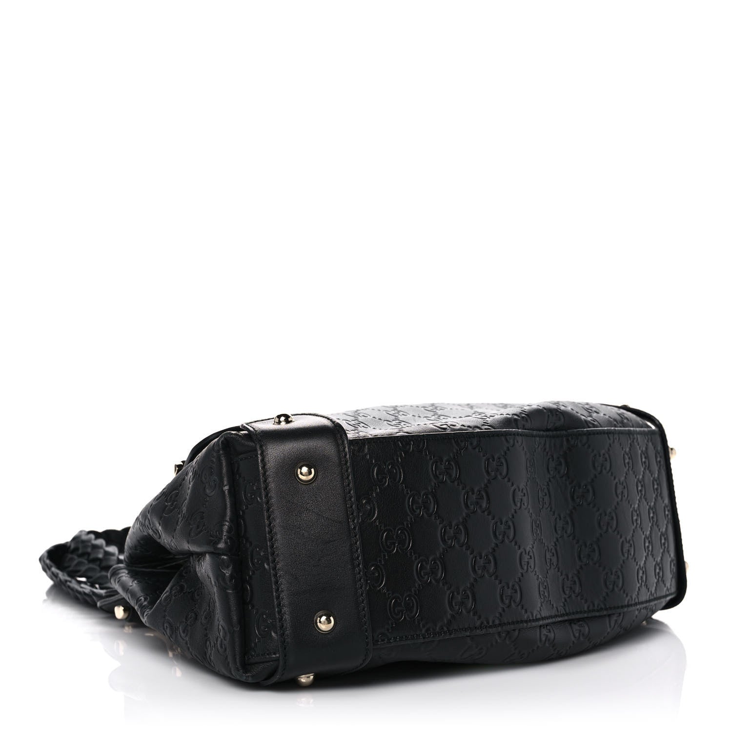 Gucci Guccissima Small Pelham Shoulder Bag Black 4 of 11