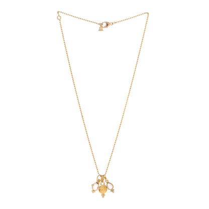 Temple St. Clair 18K Yellow Gold Diamond Rock Crystal Moonstone Signature Charm Necklace 3 of 5