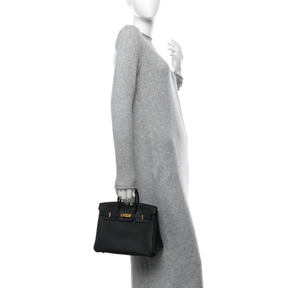 Hermes Togo Birkin 25 Black 2 of 10
