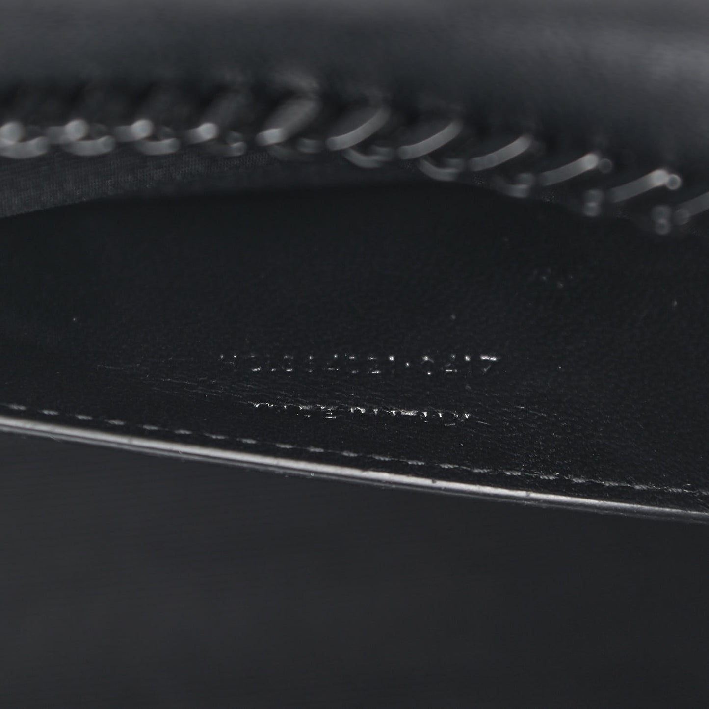 Grain De Poudre Medium Classic Monogram Kate Satchel Black