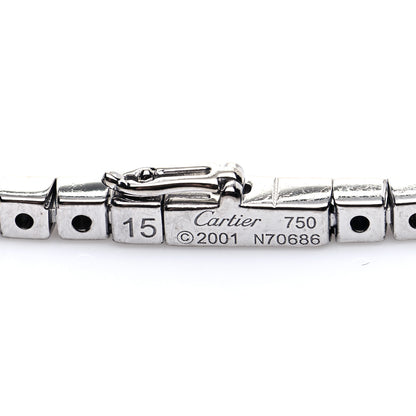 Cartier 18K White Gold Lanieres Bracelet 15 5 of 5