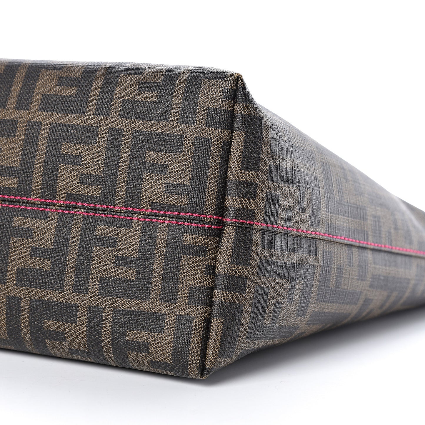 Zucca Spalmati Vitello Elite Small Roll Tote Tobacco Ciclamino