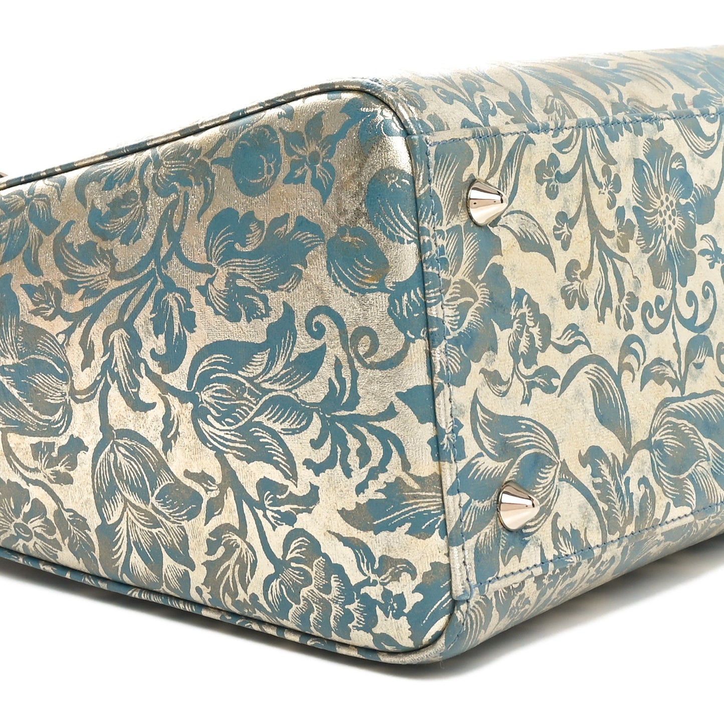 Metallic Calfskin Medium Brocart Lady Dior Multicolor