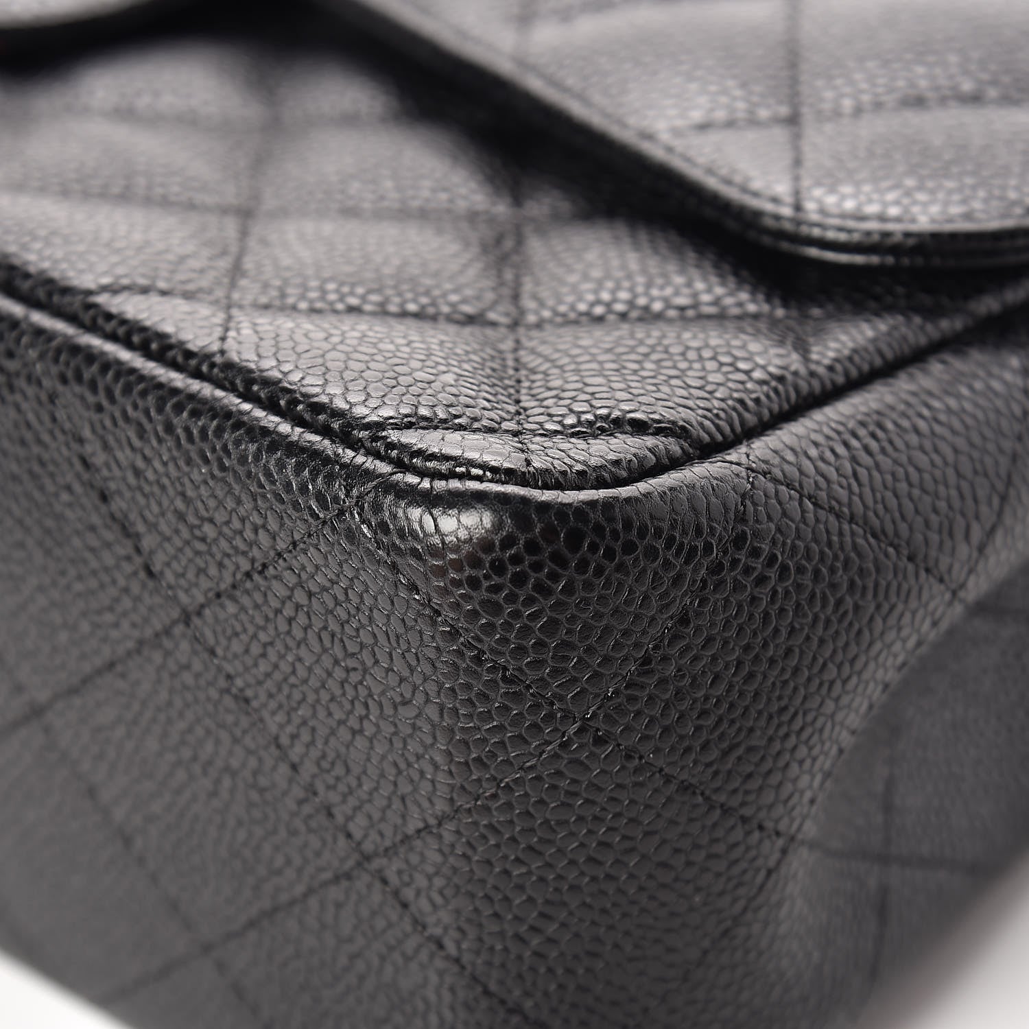 Chanel Caviar Quilted Jumbo Double Flap Black 10 of 15