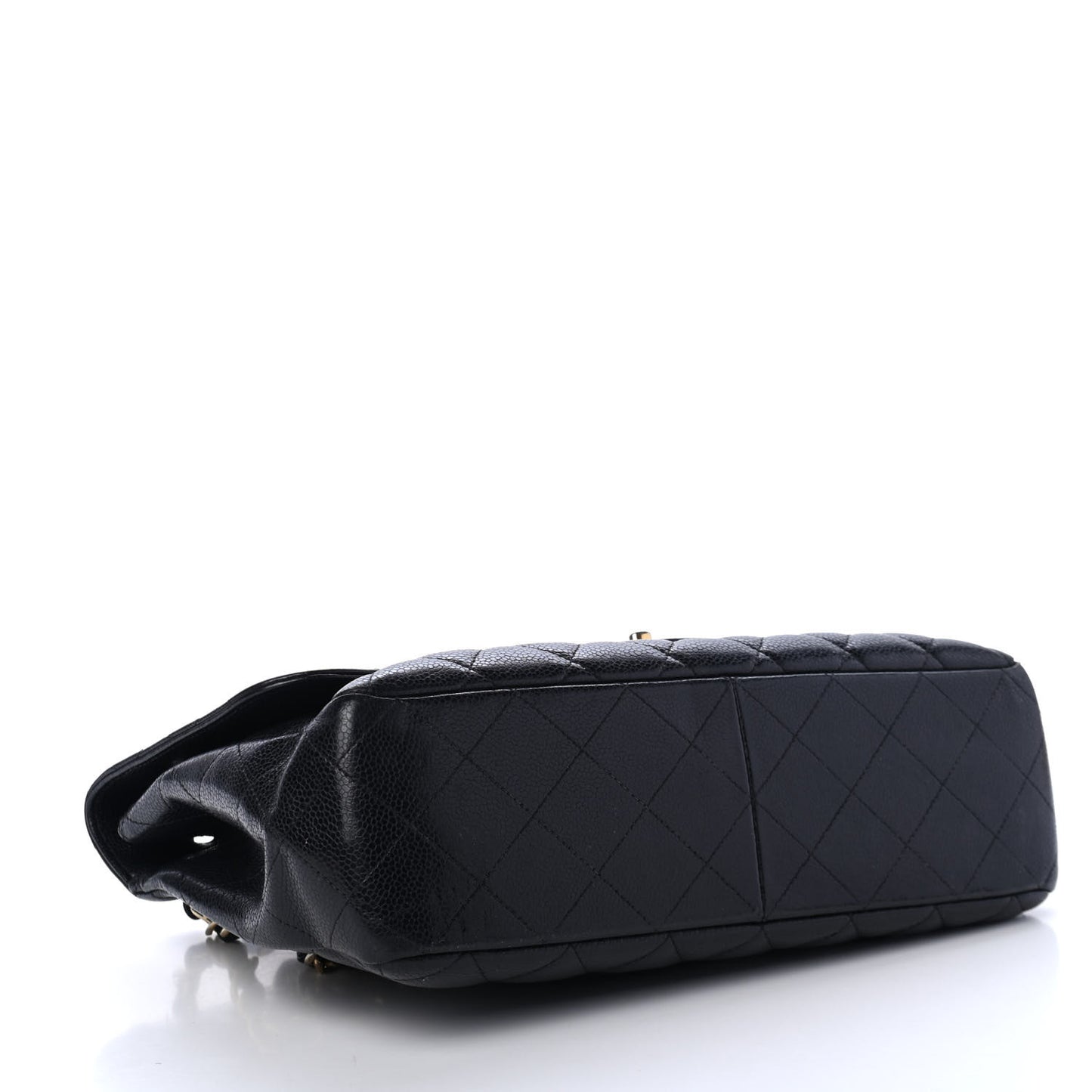 Caviar Quilted Jumbo Single Flap Black