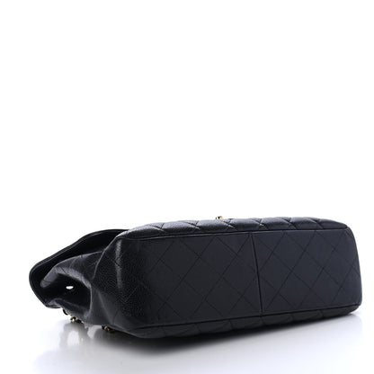 Chanel Caviar Quilted Jumbo Single Flap Black 3 of 4