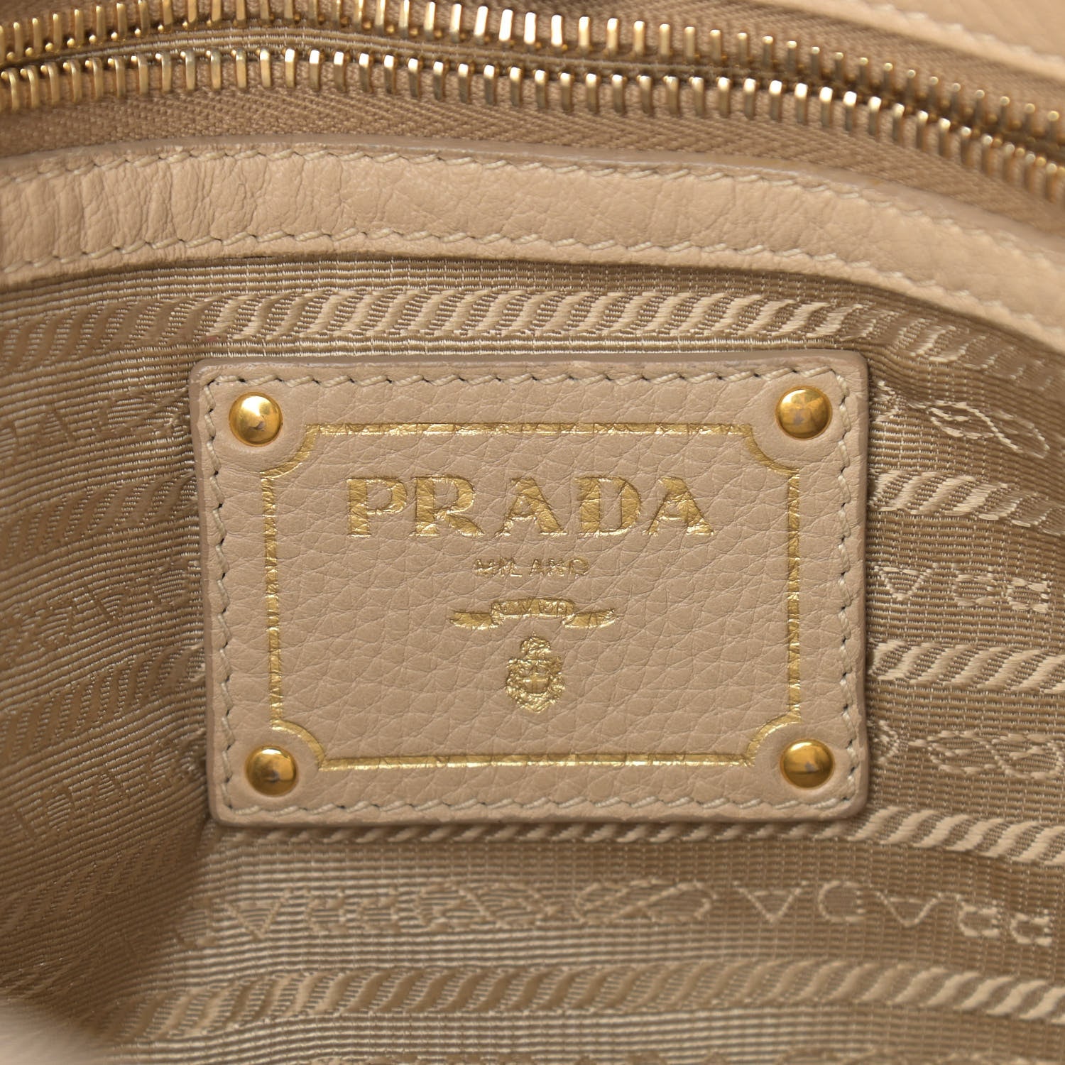 Prada Vitello Daino Tote Sabbia 5 of 14