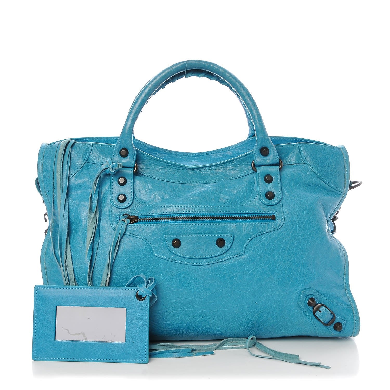Balenciaga Agneau Classic Hardware City Bleu Paon 1 of 11