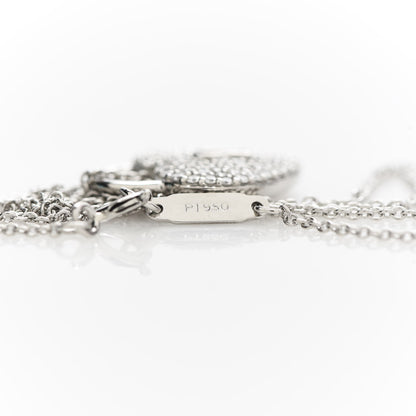 Tiffany Platinum Diamond Small Heart Lock Pendant Necklace 7 of 8