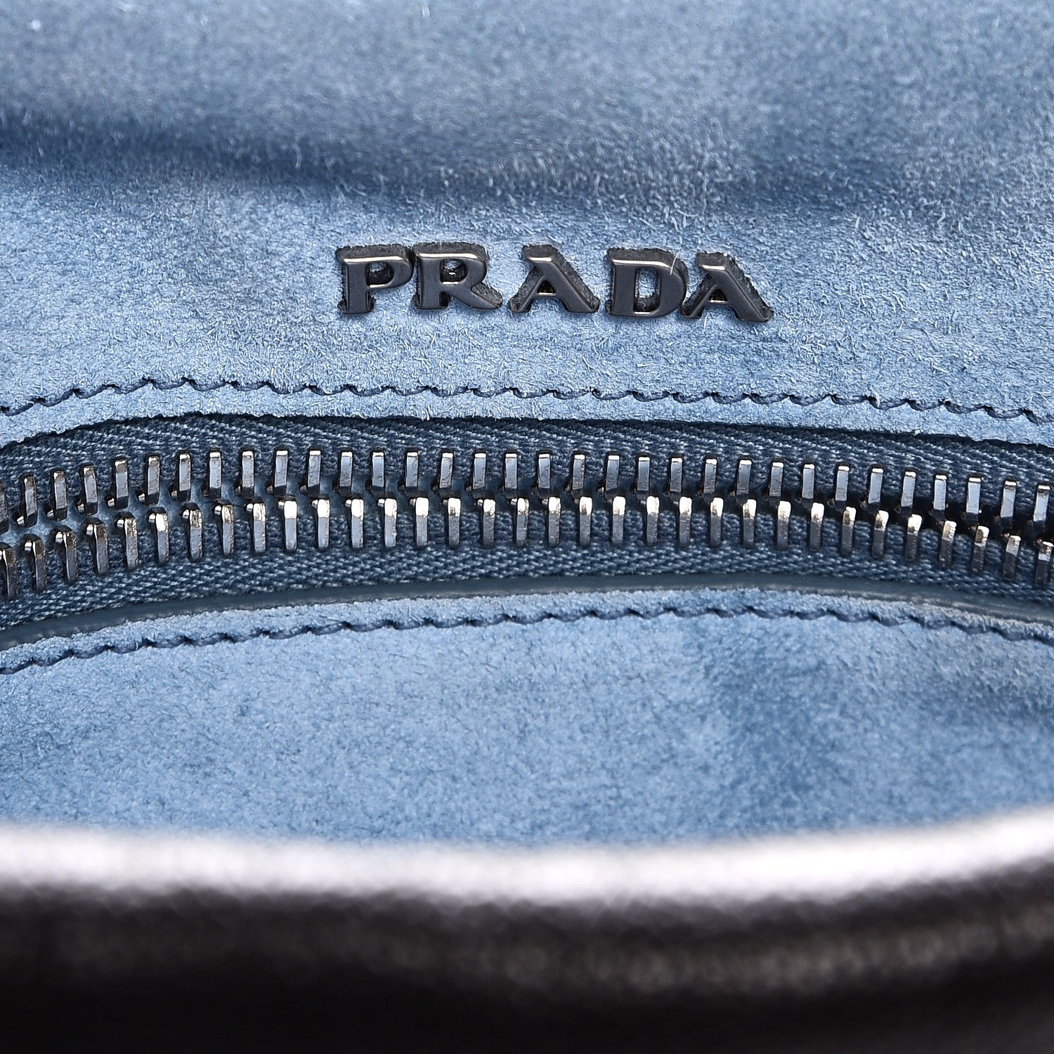 Prada Glace Calf Studded Etiquette Flap Nero Black 6 of 10