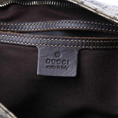 Gucci GG Supreme Monogram Medium Flat Messenger Bag Dark Brown 6 of 10