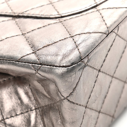 Chanel Metallic Aged Calfskin Quilted 2.55 Reissue 226 Flap Dark Silver 12 of 21
