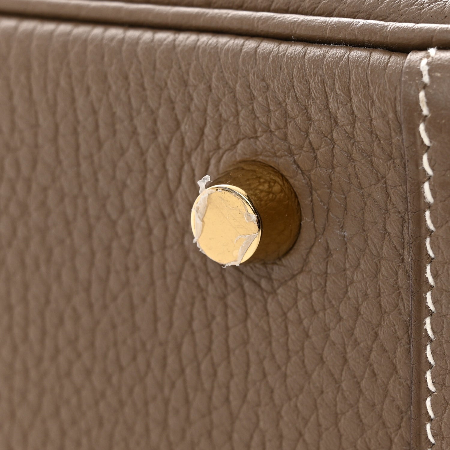 Hermes Taurillon Clemence Lindy 26 Etoupe 11 of 12