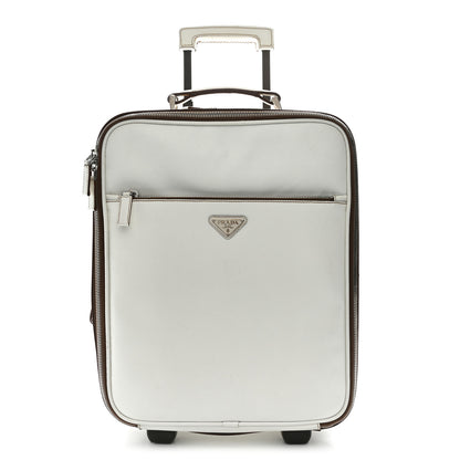 Prada Saffiano Travel Trolley Luggage White 1 of 14