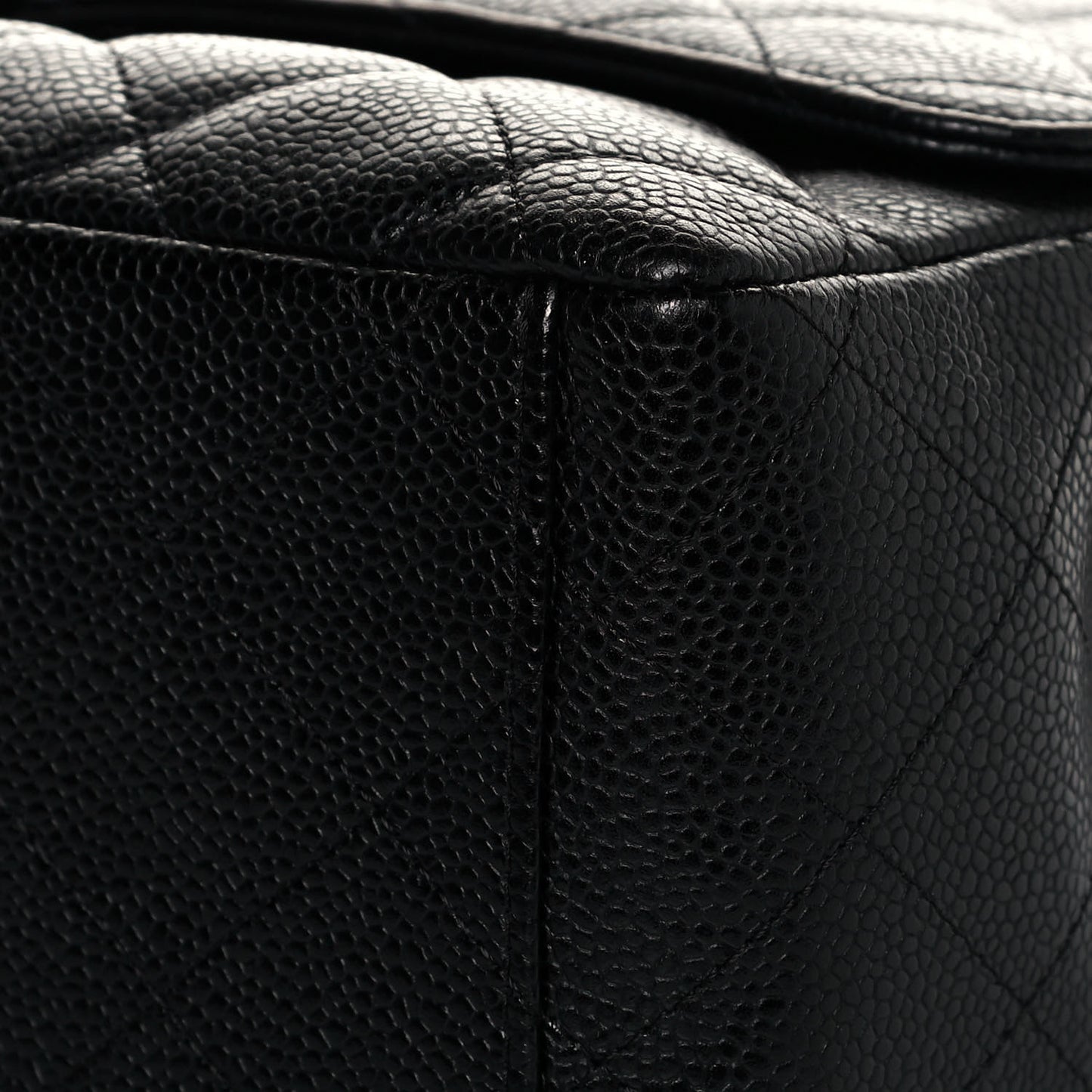 Caviar Quilted Maxi Single Flap Black