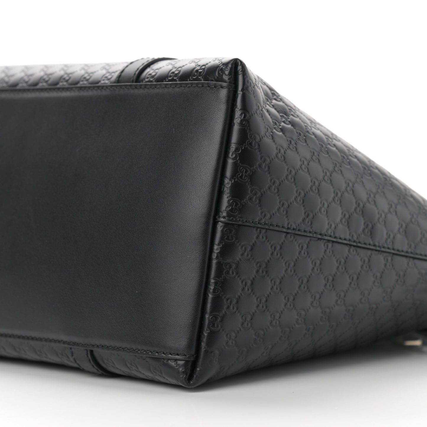 Soft Microguccissima Dome Satchel Black