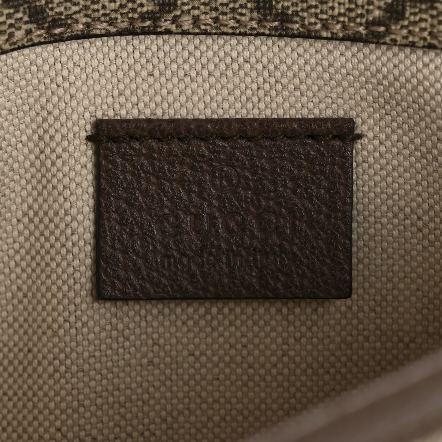 GG Supreme Monogram Neo Vintage Web Belt Bag Brown
