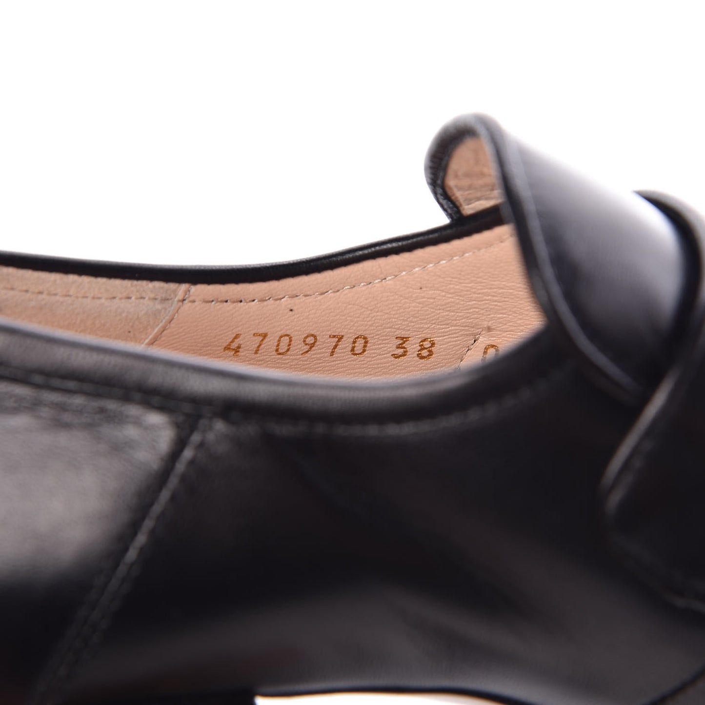Malaga Kid Pearl Studded Vegas Platform Loafers 38 Black