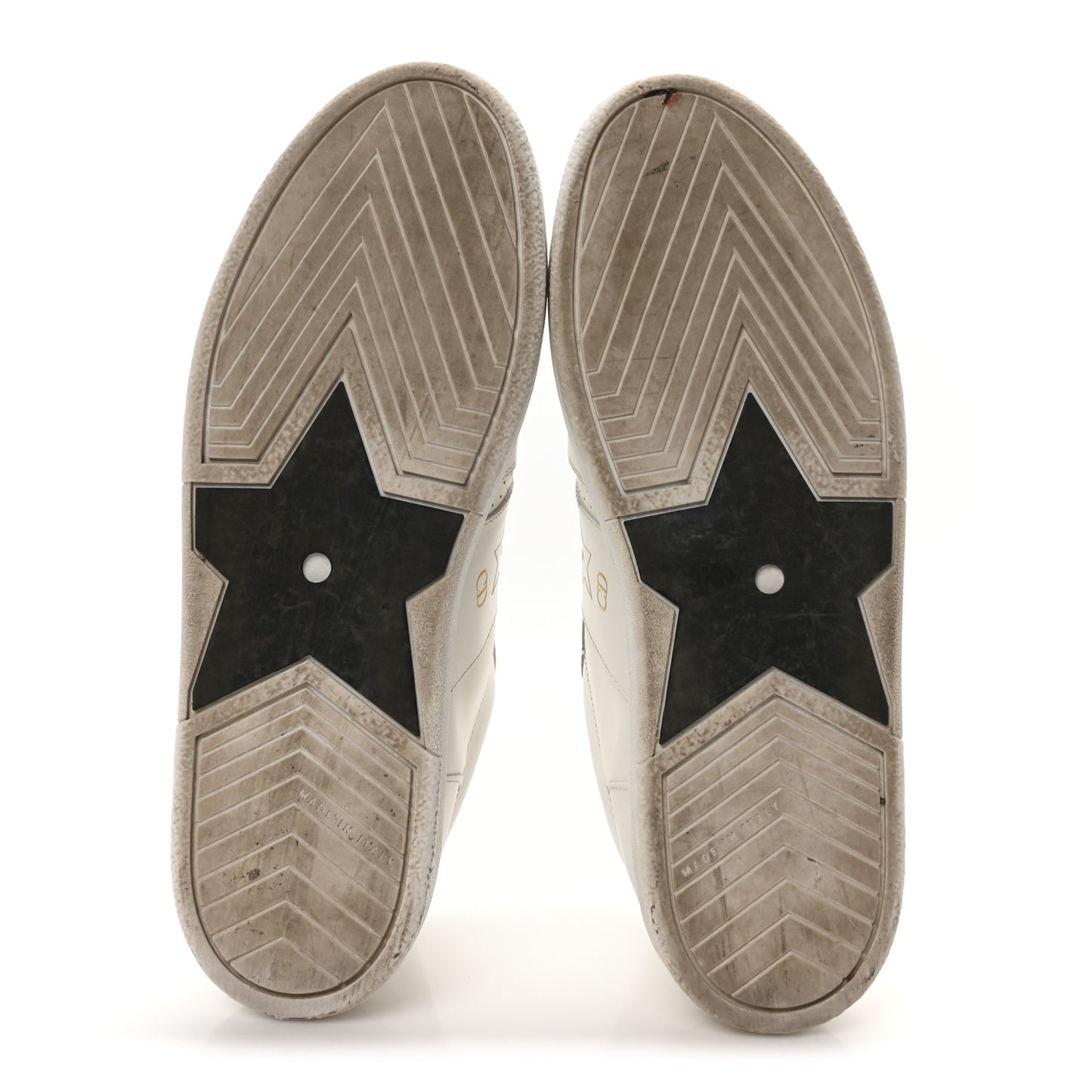 Calfskin Suede Dior Star Low Top Sneakers 39 White Gold