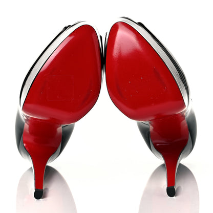 Christian Louboutin Patent Lady Peep 150 Pumps 37 Black 5 of 8