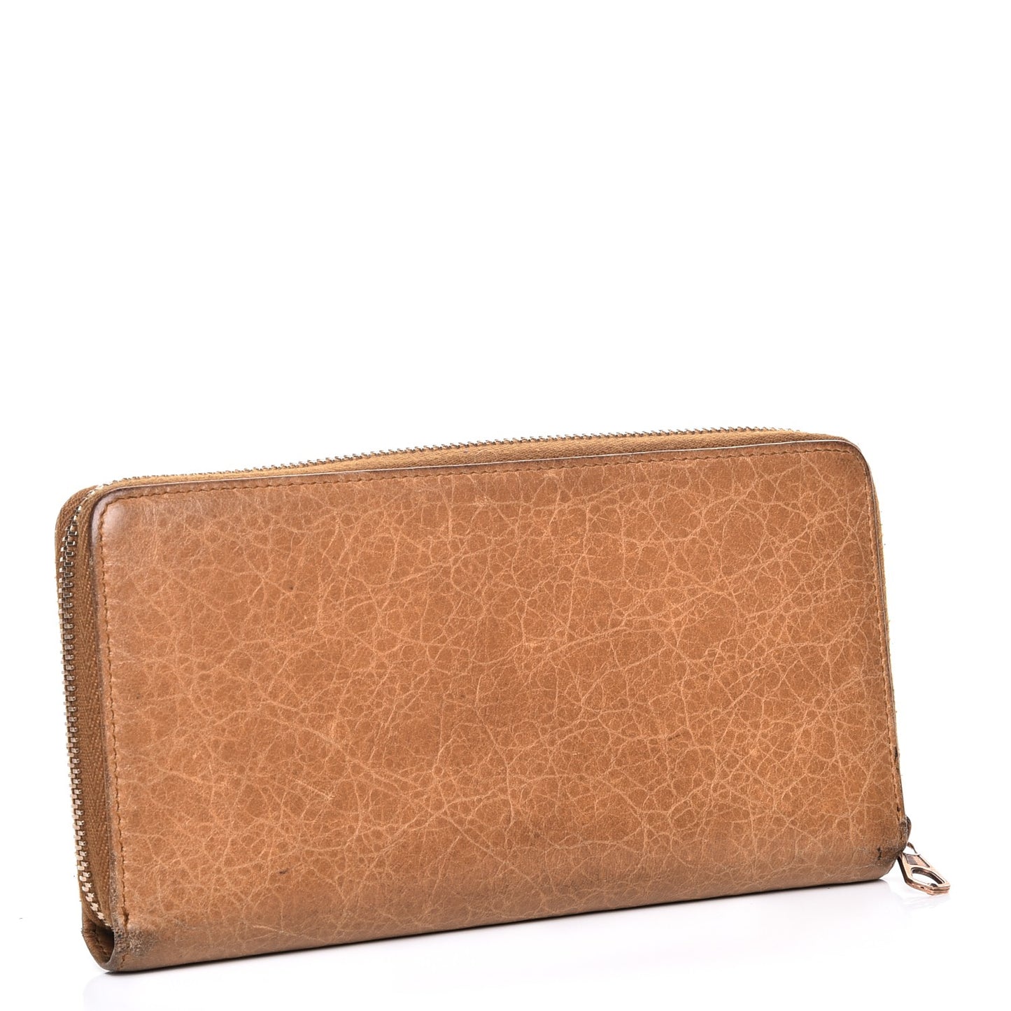 Agneau Giant 12 Rose Gold Hardware Continental Zip Around Wallet Cumin
