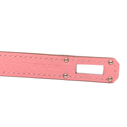 Hermes Chevre Mysore Kelly Longue Wallet Rose Confetti 7 of 8