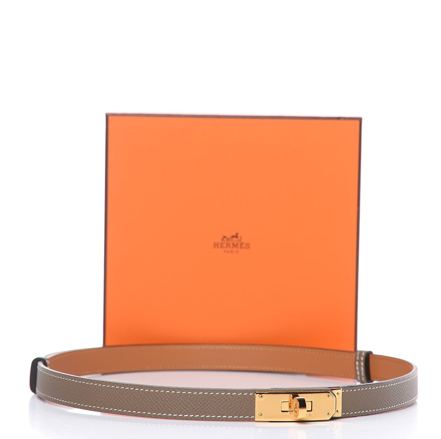 Hermes Epsom Kelly Belt Etoupe 5 of 5