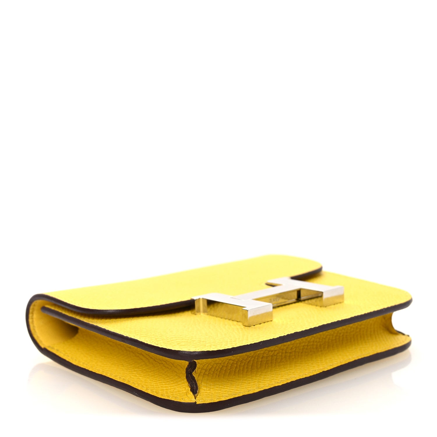 Hermes Epsom Constance Slim Wallet Jaune de Naples 5 of 9
