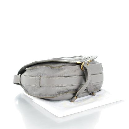 Chloe Calfskin Medium Marcie Round Crossbody Bag Cashmere Grey 4 of 12