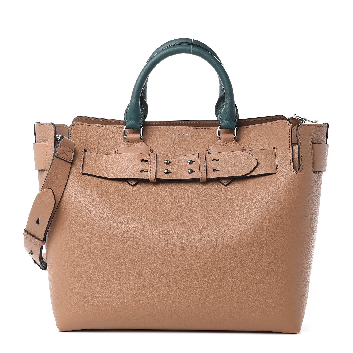 Burberry Soft Grain Calfskin Medium Belt Bag Light Camel Chalk White 1 of 12