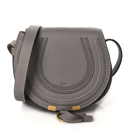 Chloe Calfskin Mini Marcie Round Crossbody Bag Cashmere Grey 2 of 11