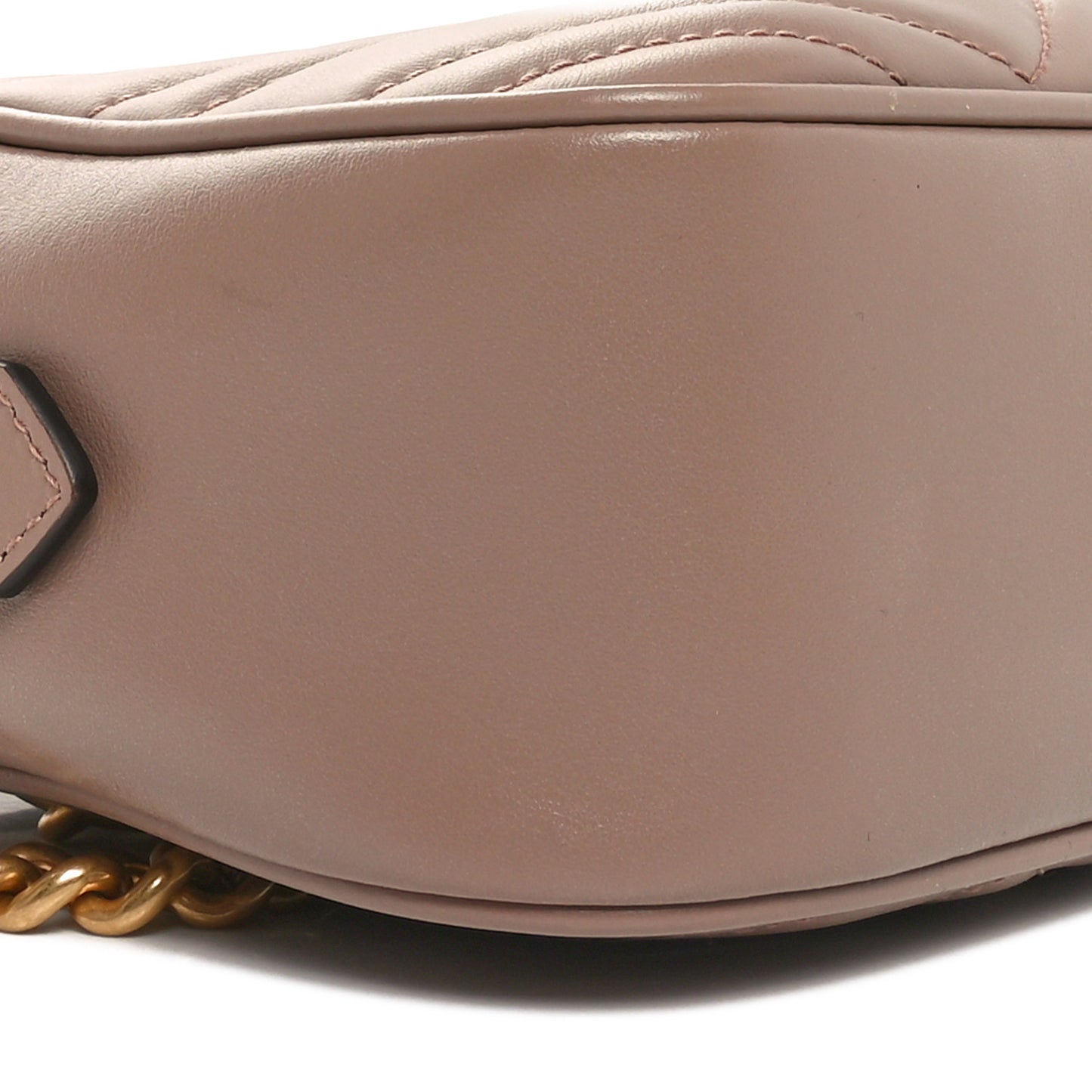 Calfskin Matelasse Small GG Marmont Chain Shoulder Bag Porcelain Rose