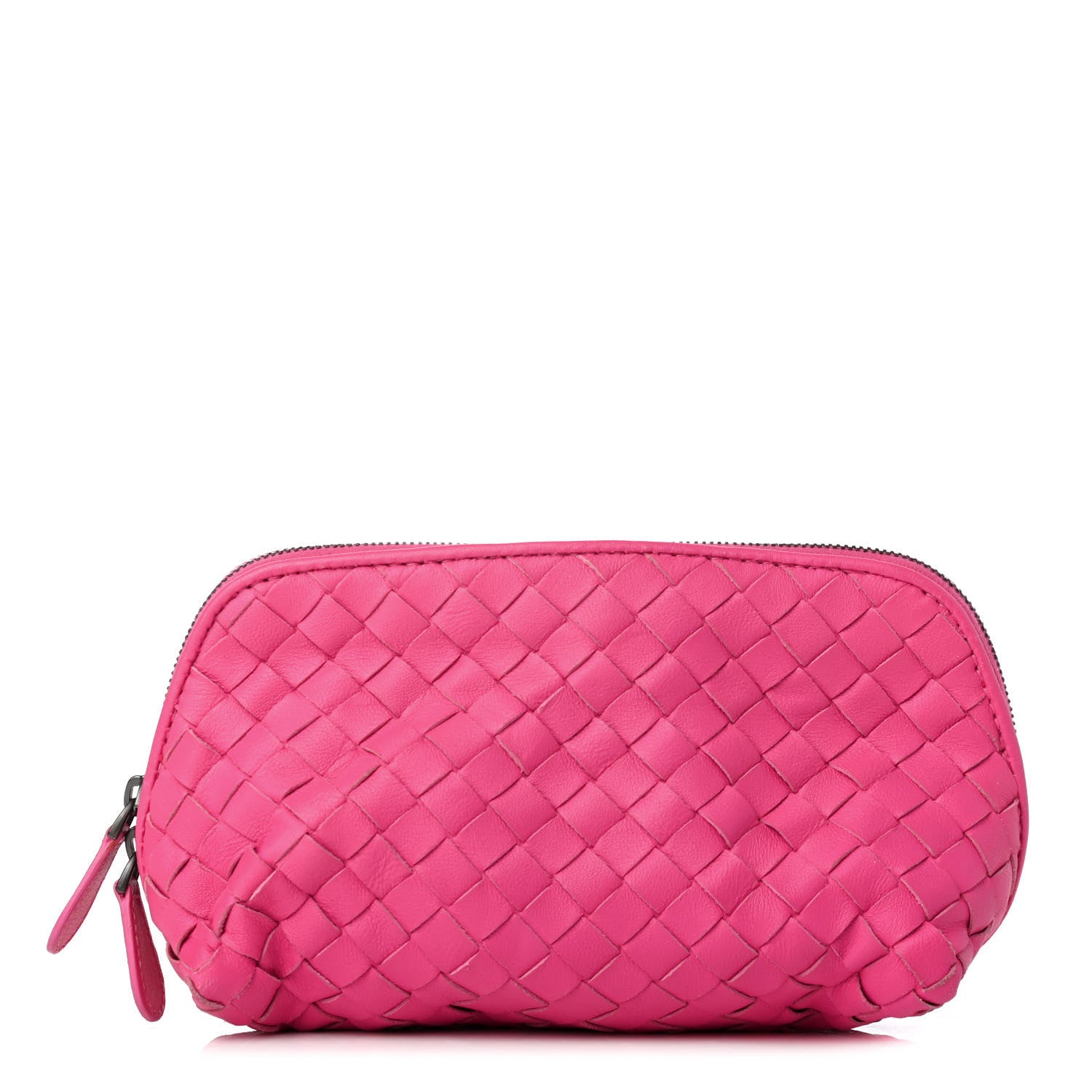 Bottega Veneta Nappa Intrecciato Cosmetic Pouch Rosa Shock 1 of 8