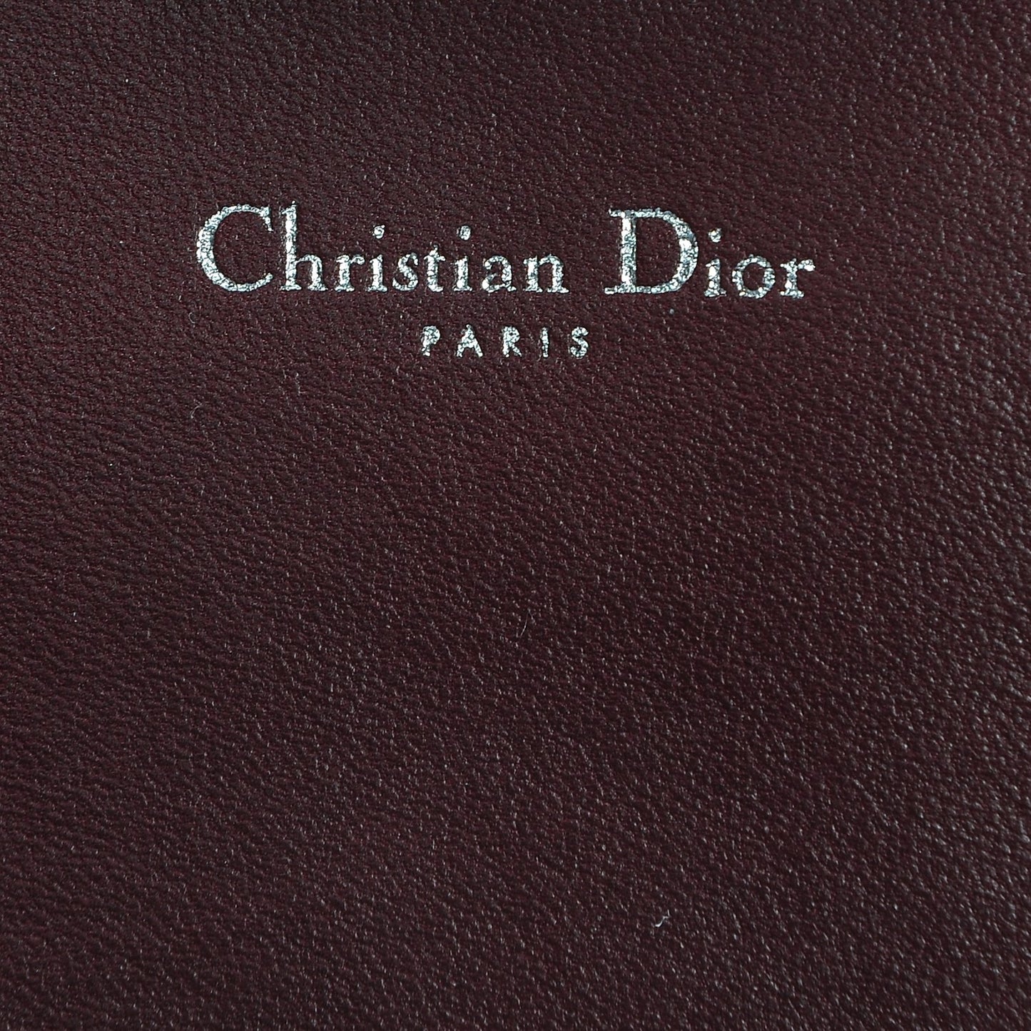 Lambskin Cannage Miss Dior Promenade Pouch Plum